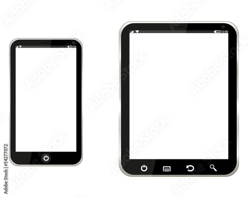 tablet computer and mobile phone