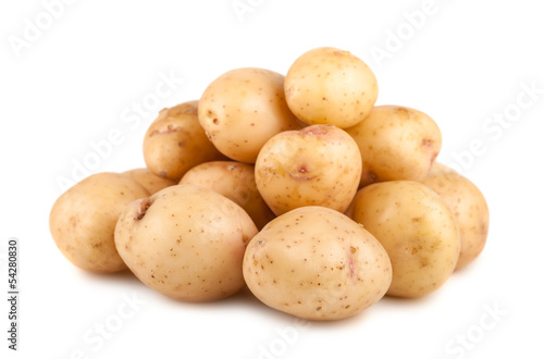 Heap of ripe raw potato
