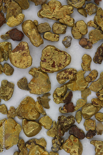 Natural California USA Placer Gold Nuggets - As Found in Stream