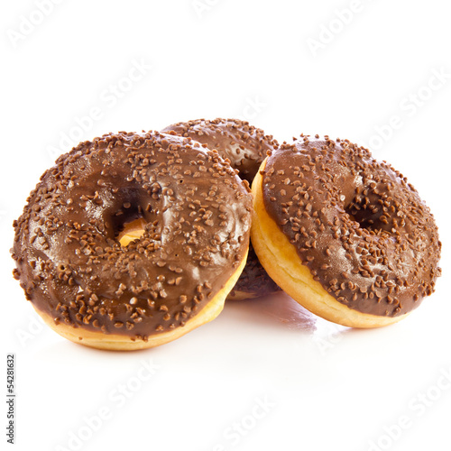 donuts isolated on white background