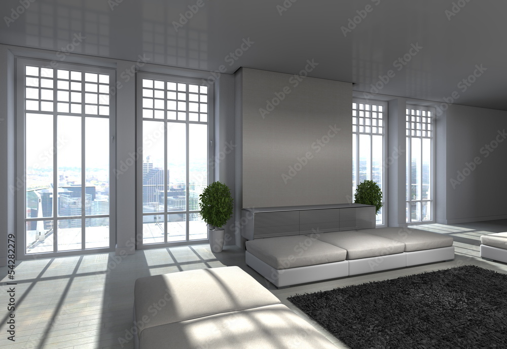 Fototapeta premium Living room - modern wohnen