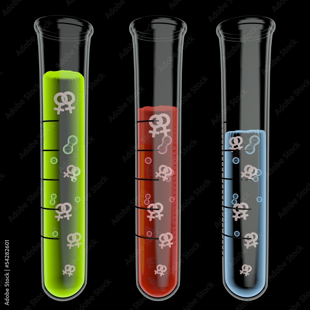 homosexual symbol particles in test glass homosexual symbol particles in test glass