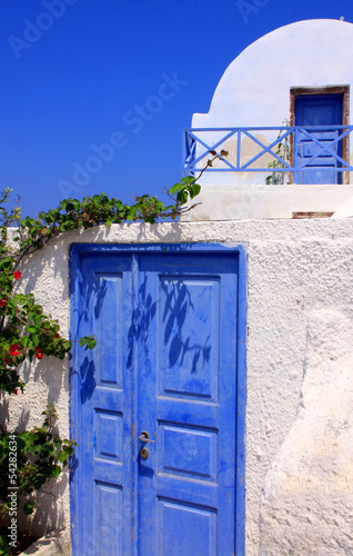Santorin, île grecque des Cyclades en Grèce © Cyril PAPOT