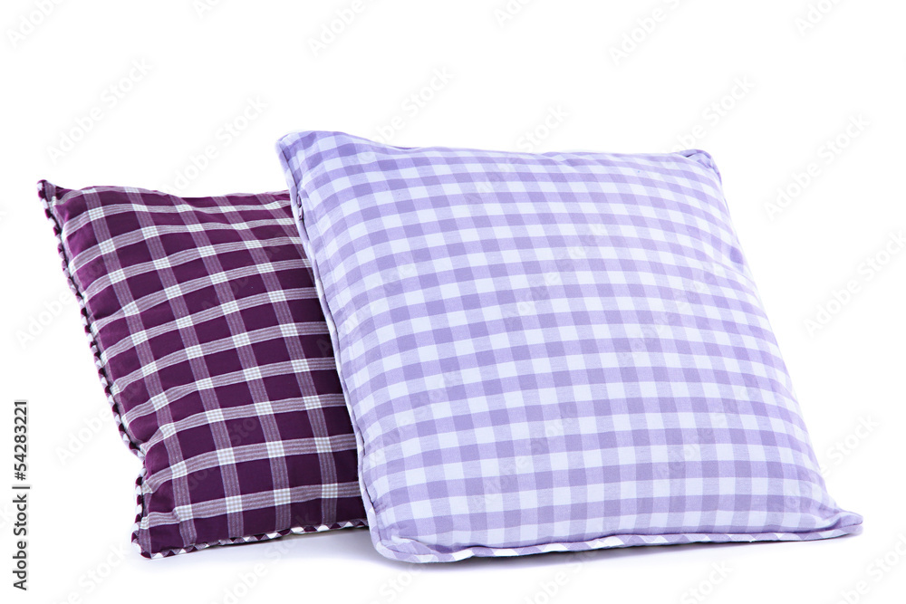 Colorful pillows isolated on white Colorful pillows isolated on white