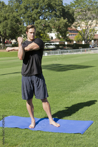 Young Man Working Out photo