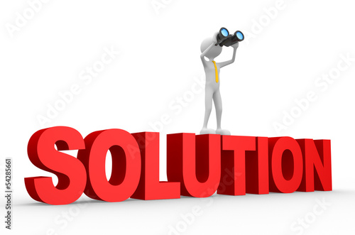 3d man, with a binocular. S...