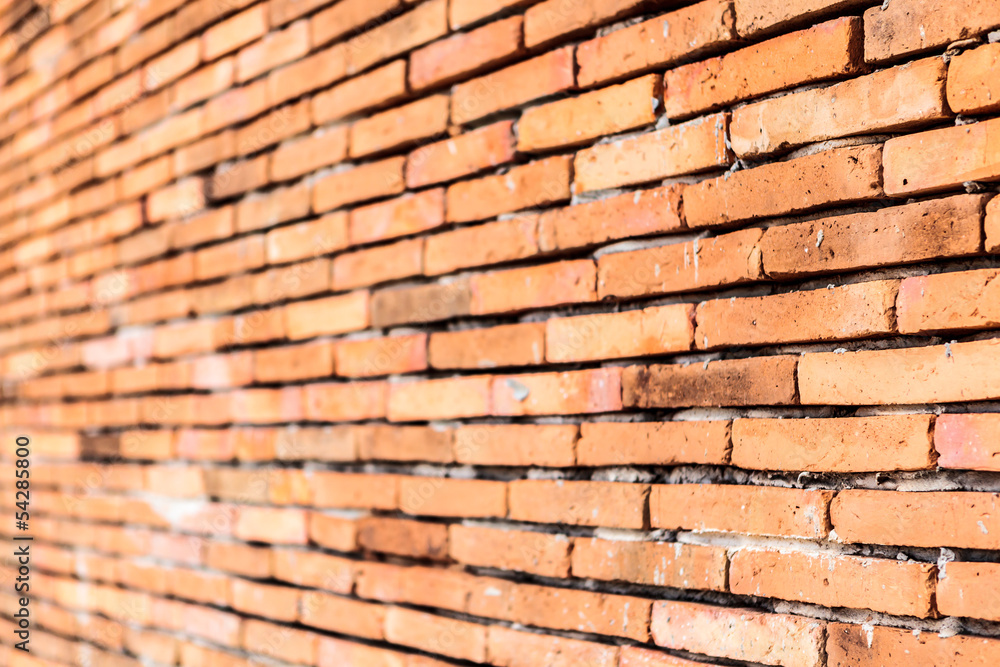 Old orange brown brick wall Old orange brown brick wall