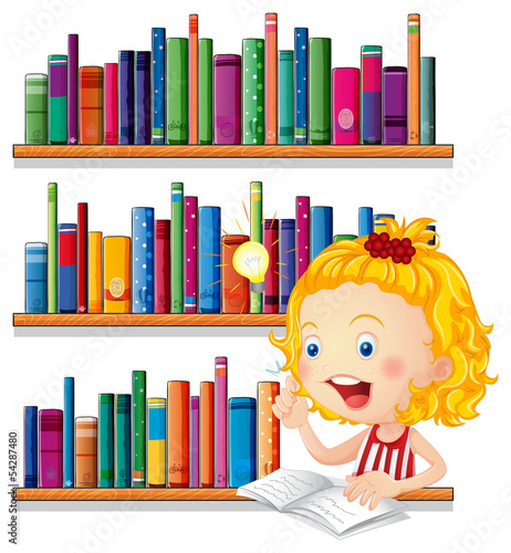 A girl thinking while studying