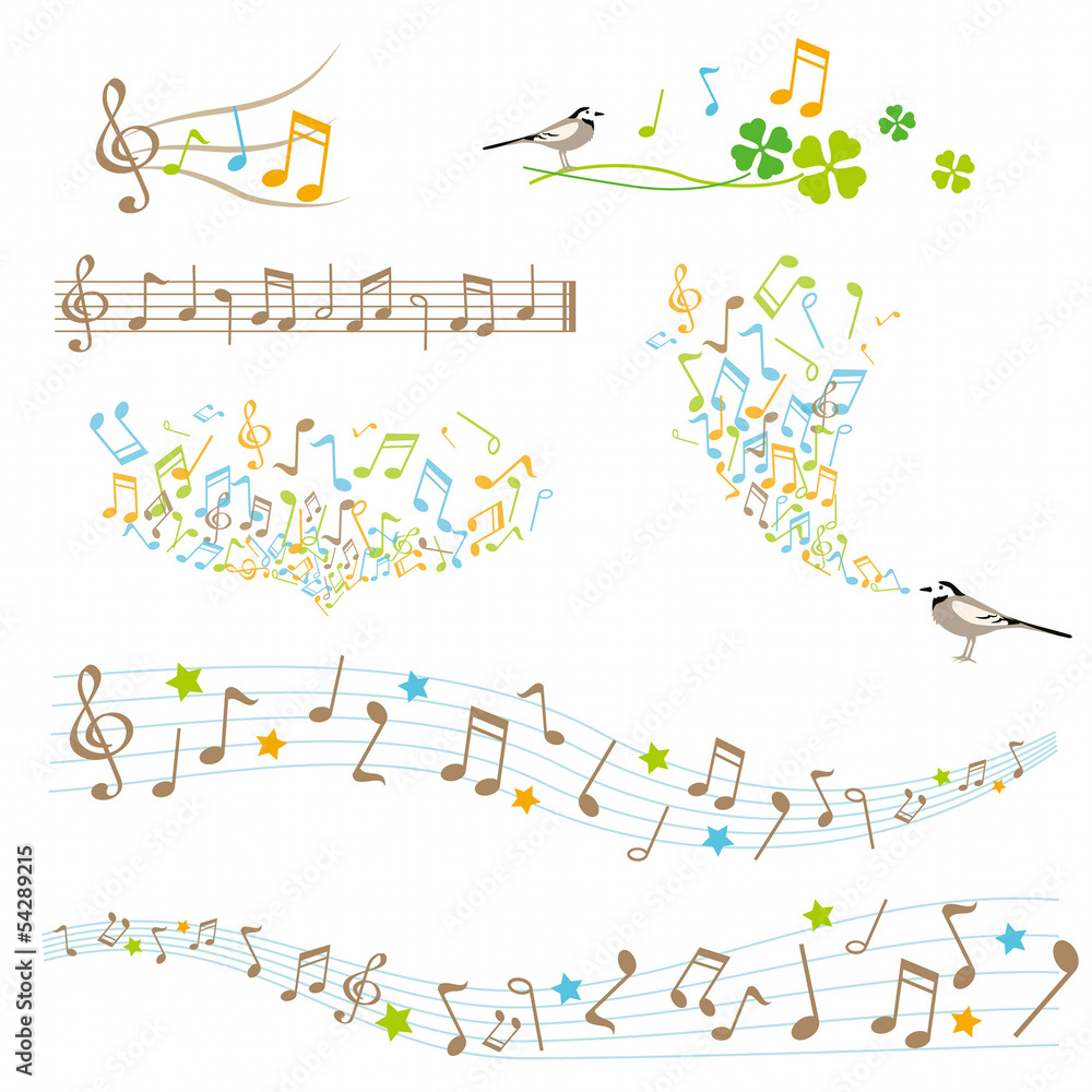 Fototapeta premium 音符 素材 セット