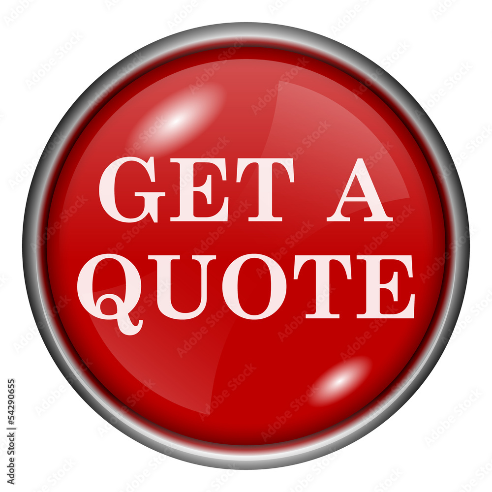 Obraz premium Red round glossy icon