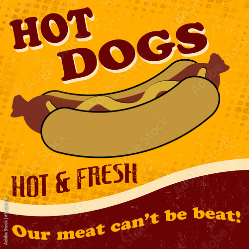 Hot dog poster