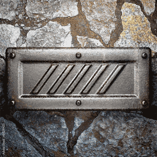 metal and stone background