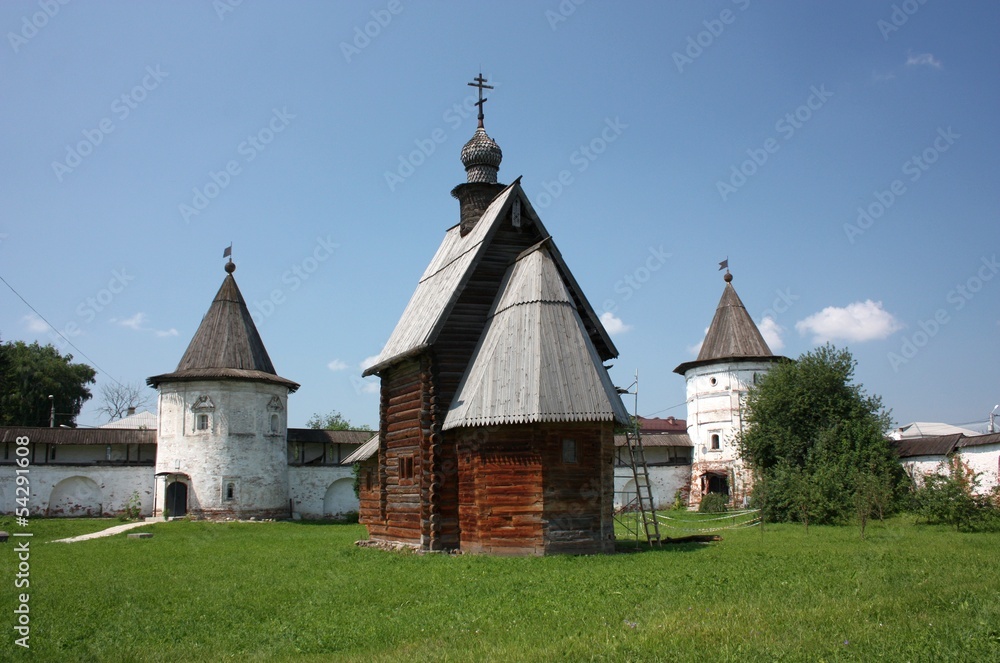 The wooden George Church. Russia, Yuriev-Polsky