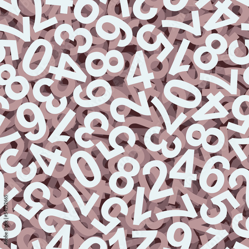 Zahlen Hintergrund bunt - endlos