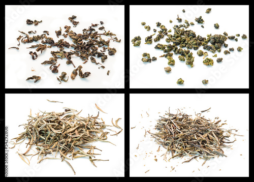 Oolong tea and white tea