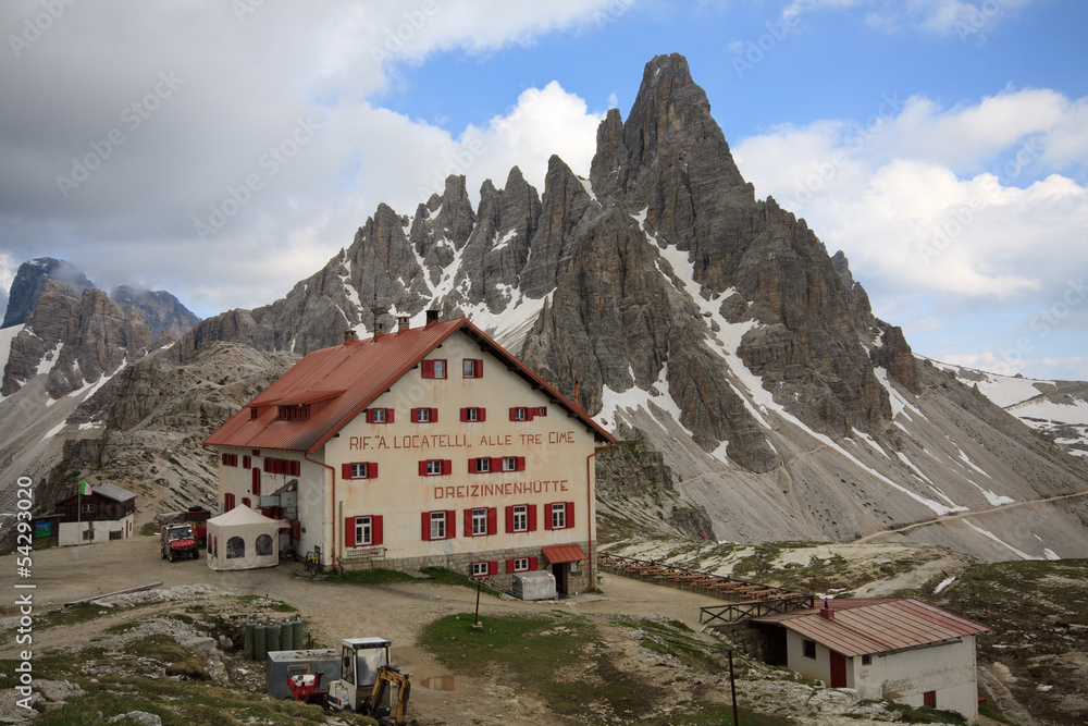 rifugio Locatelli e monte Paterno (Dolomiti)