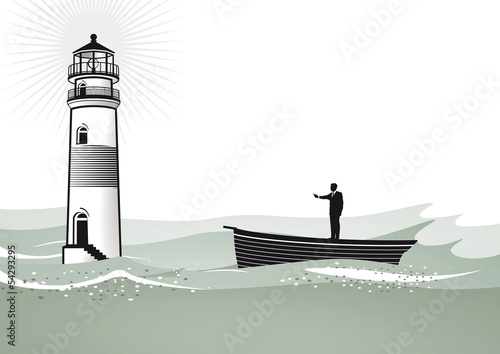 Richtung in schwerer See