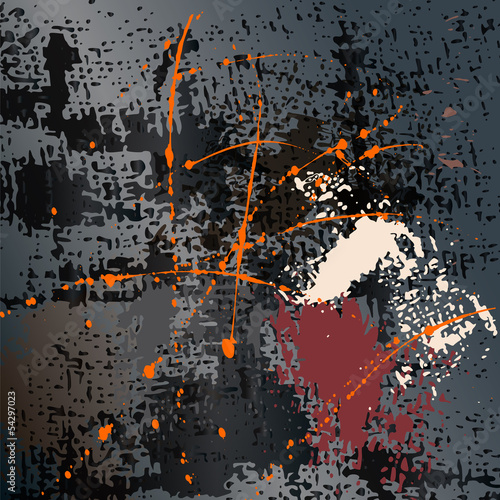 grunge background, with strokes and splashes