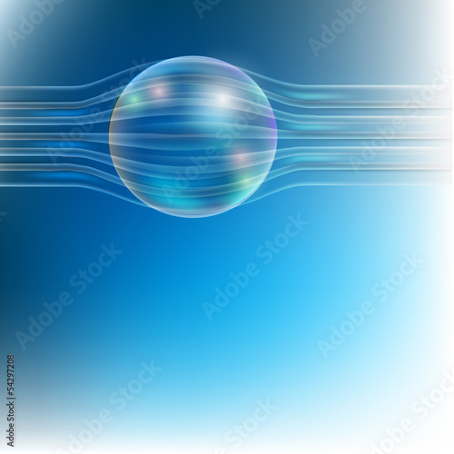 abstract backdrop with magic ball