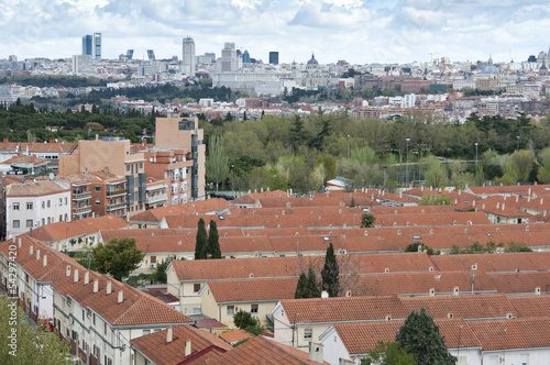 Views of Madrid City from Carabanchel district photo