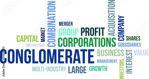 word cloud - conglomerate