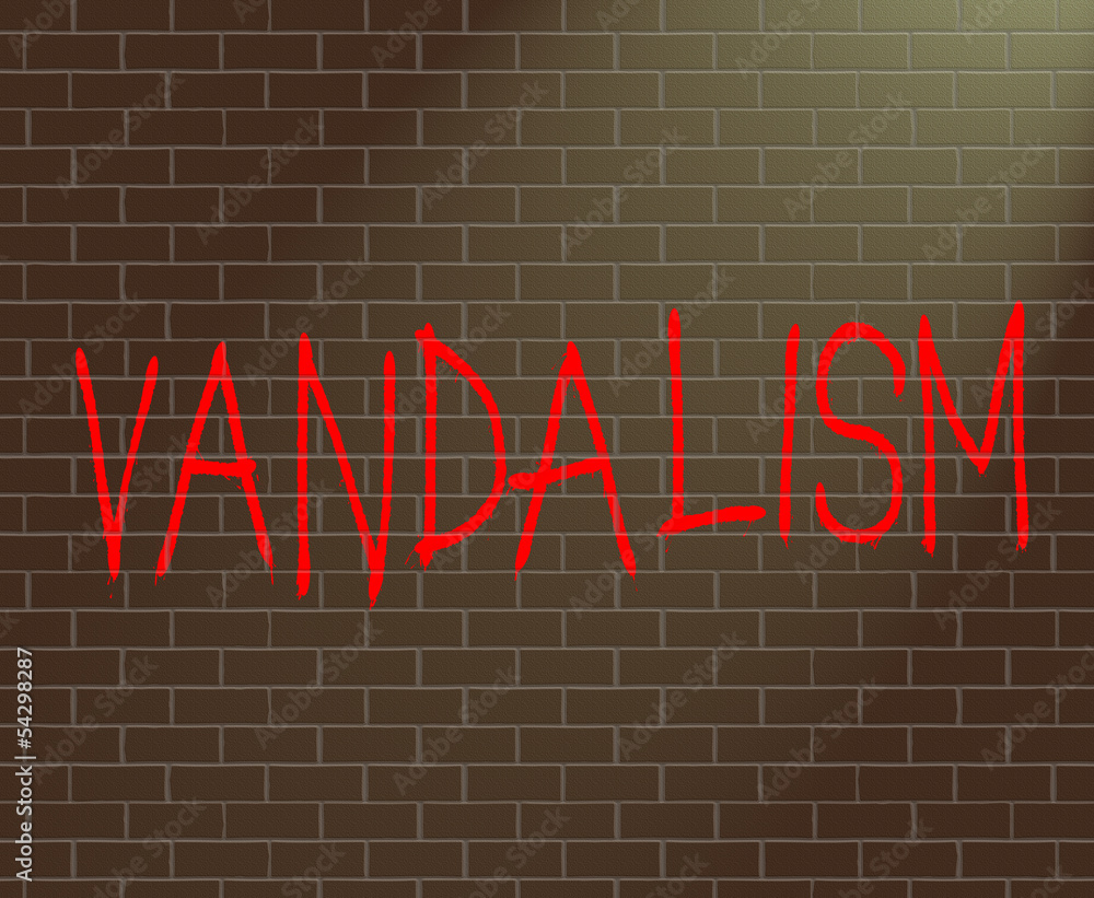 Obraz premium Vandalism concept.