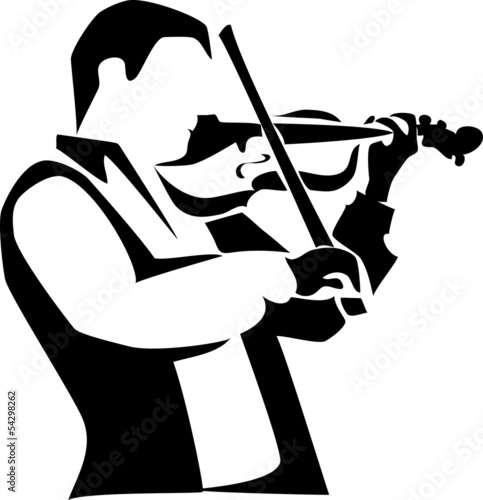stylized violinist