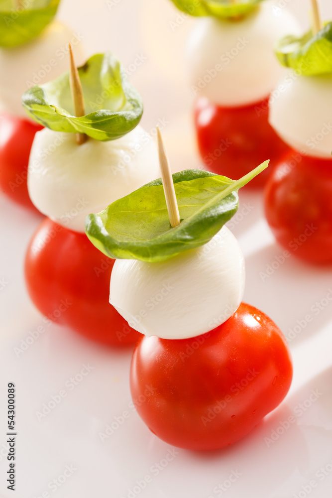Tomato and mozzarella Tomato and mozzarella
