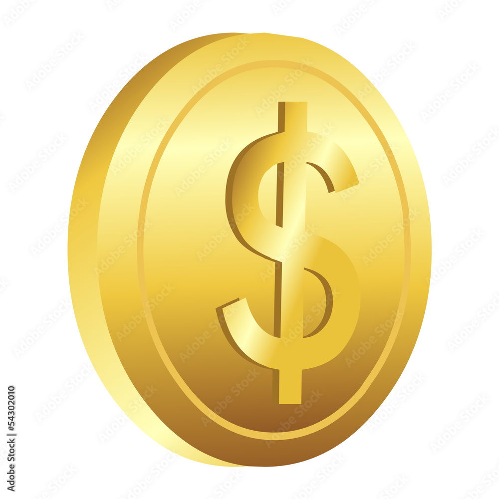 dollar gold coin dollar gold coin