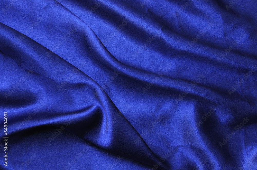 Blue silk drape Blue silk drape
