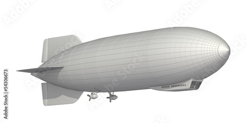 airship on a white background