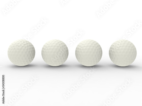 4 golf balls