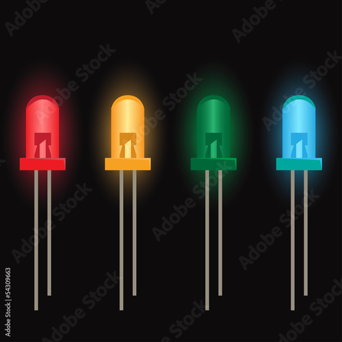 Leds light vector
