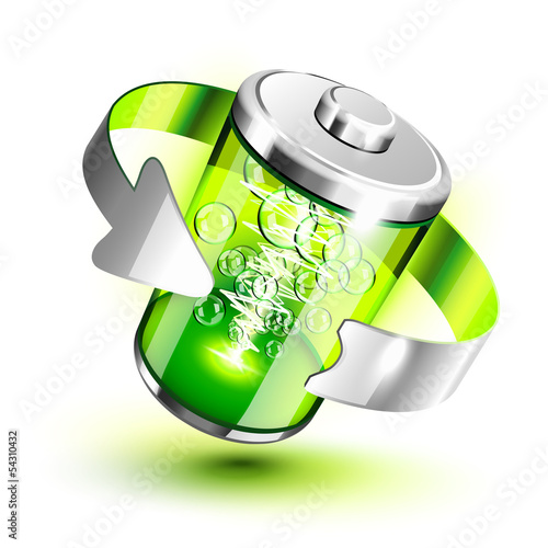 Green battery full level indicator