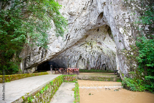 Petnicka cave, the source of the river Banja in Valjevo. Serbia photo