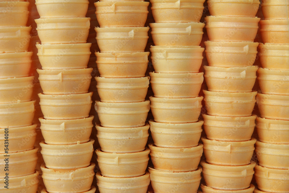 Ice cream cones.