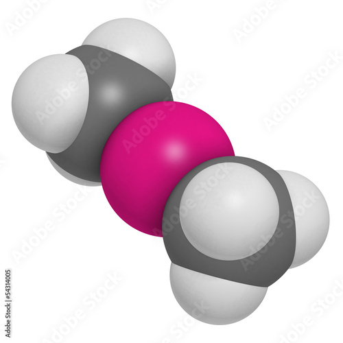 Dimethylmercury   organomercury compound   chemical structure.