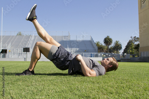 Young Man Working Out photo