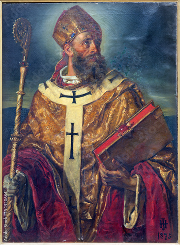 Vienna - Paint of st. Augustinus the big teacher of west church