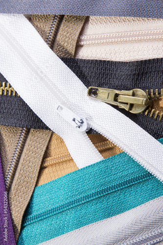 Colorful zippers