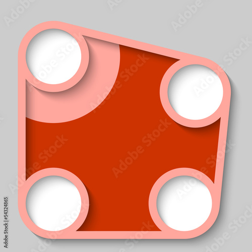 abstract circular text frame