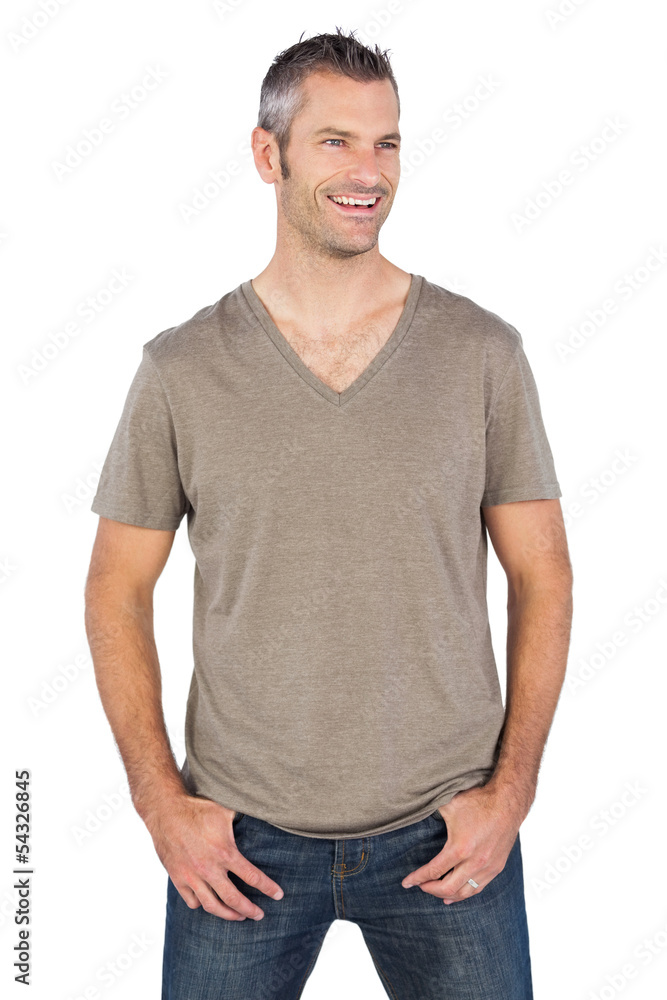 Portrait of casual smiling man Portrait of casual smiling man