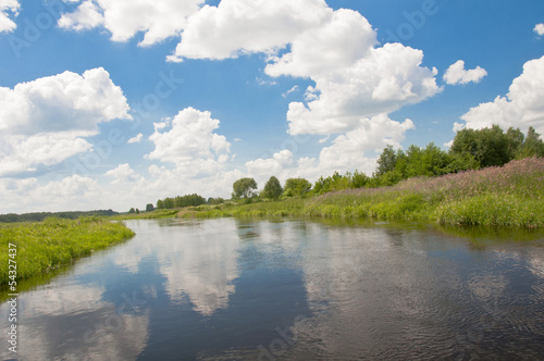 Fototapeta Naklejka Na Ścianę i Meble -  Landscape on the river 7