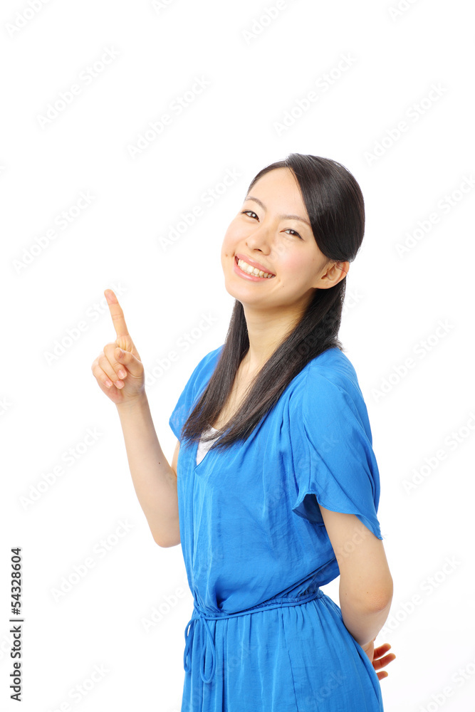 指差す女の子 指差す女の子