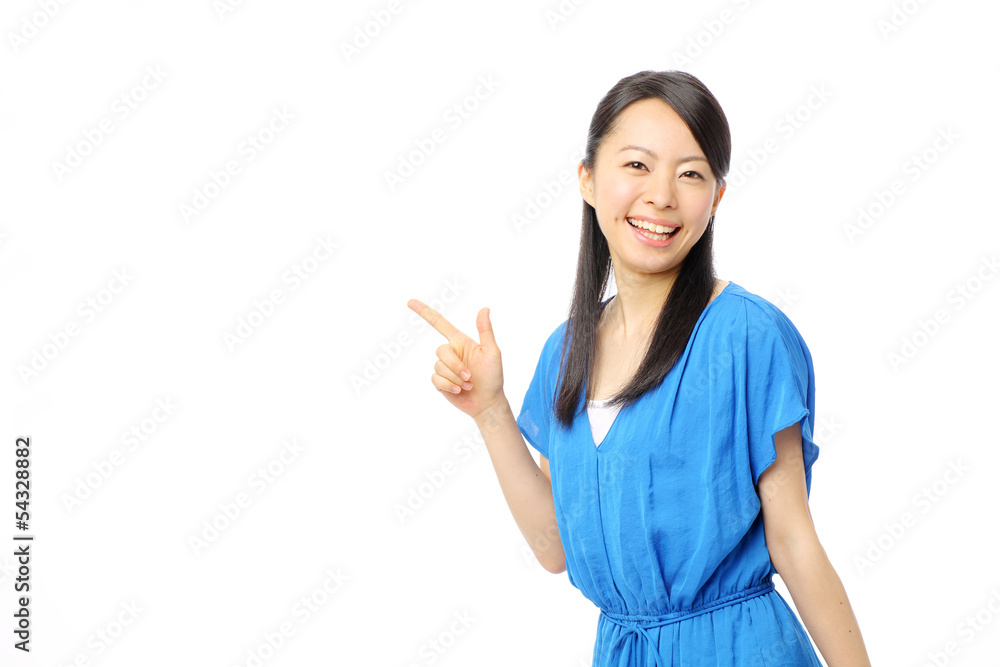 指差す女の子 指差す女の子