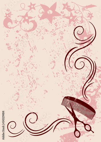 beauty salon vector background