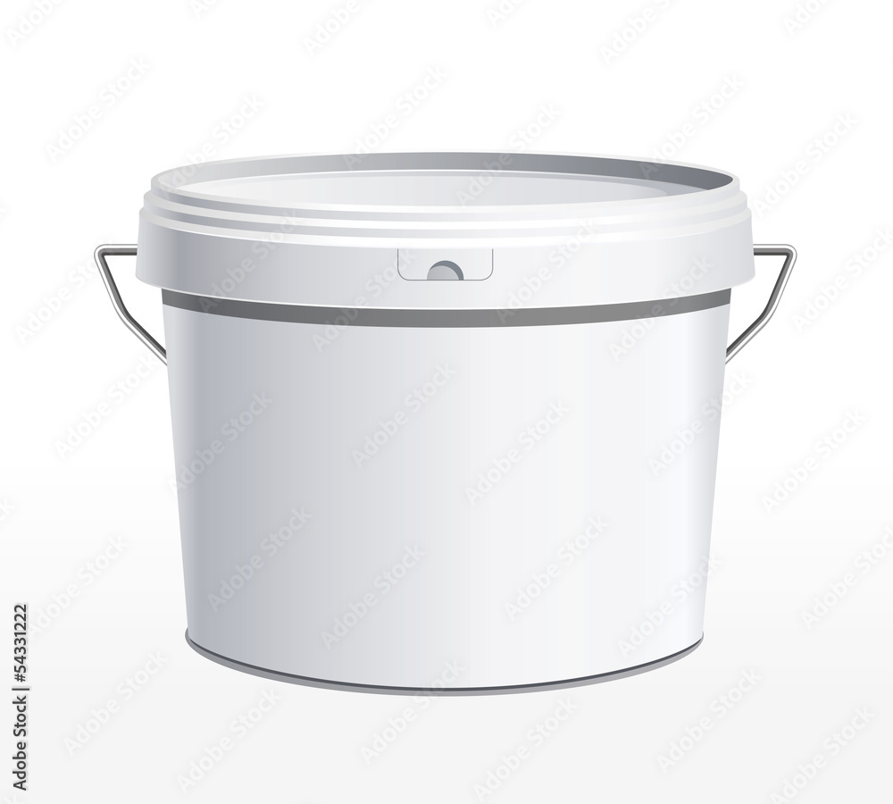 Seau plastique blanc Seau plastique blanc