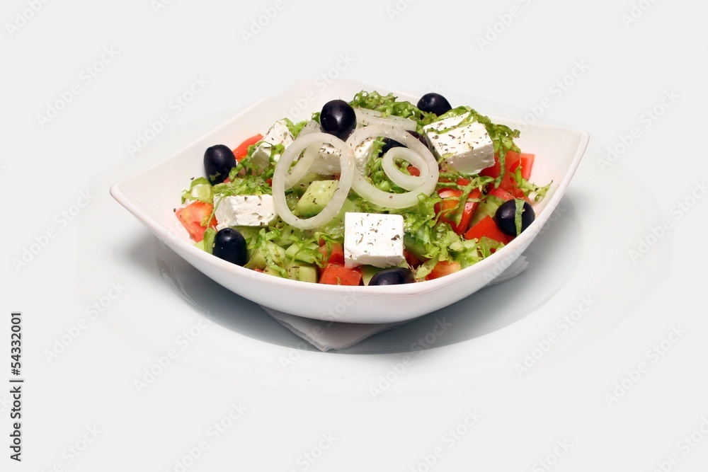 Fresh salad on plate Fresh salad on plate