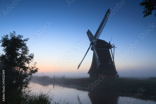 Dawn at windmill