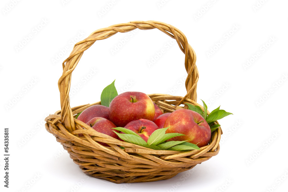 red apples in a basket red apples in a basket